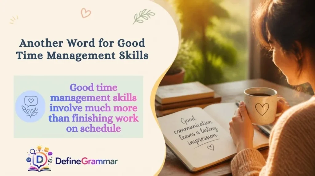 Another Word for Good Time Management Skills