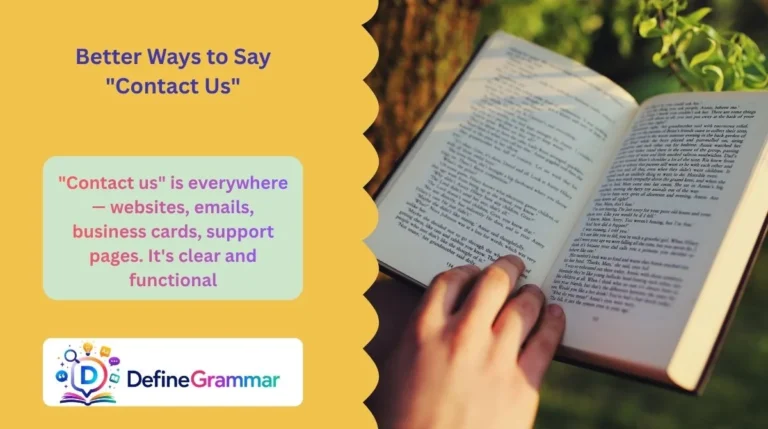Better Ways to Say "Contact Us"