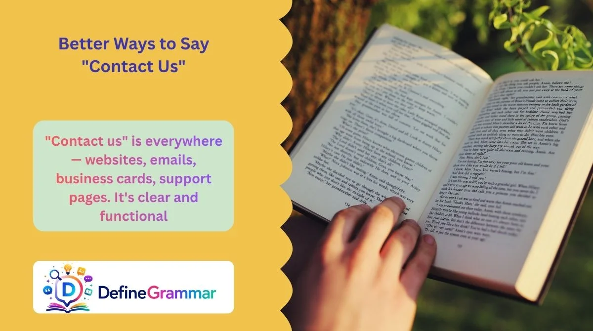 Better Ways to Say "Contact Us"