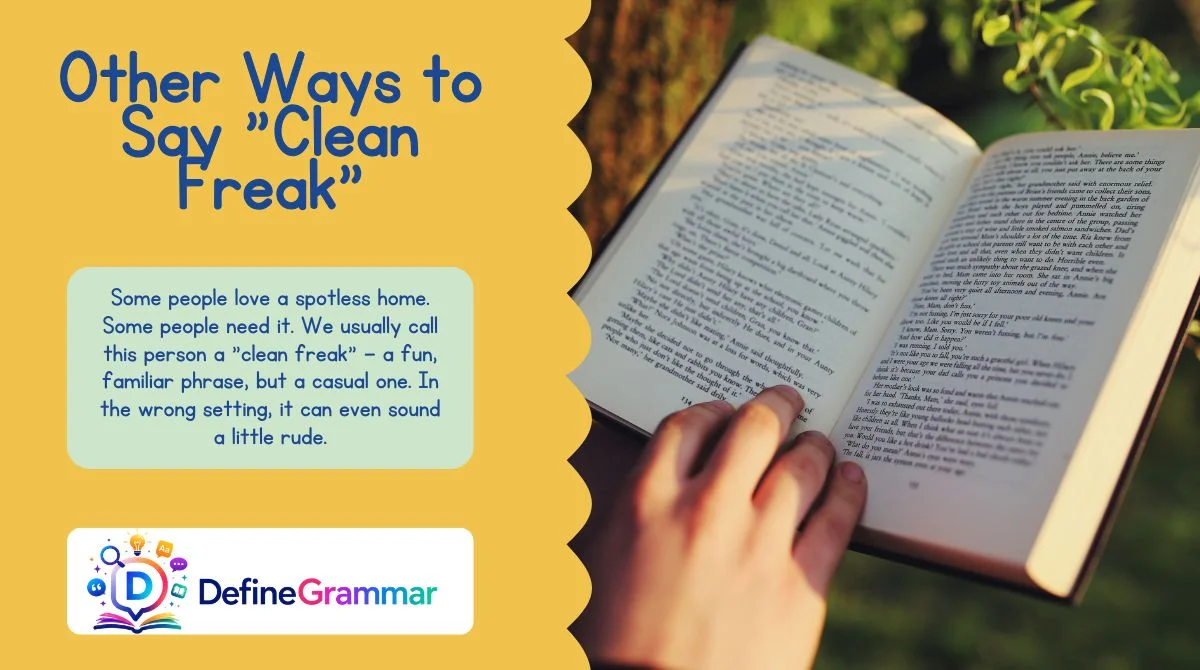 Other Ways to Say "Clean Freak"