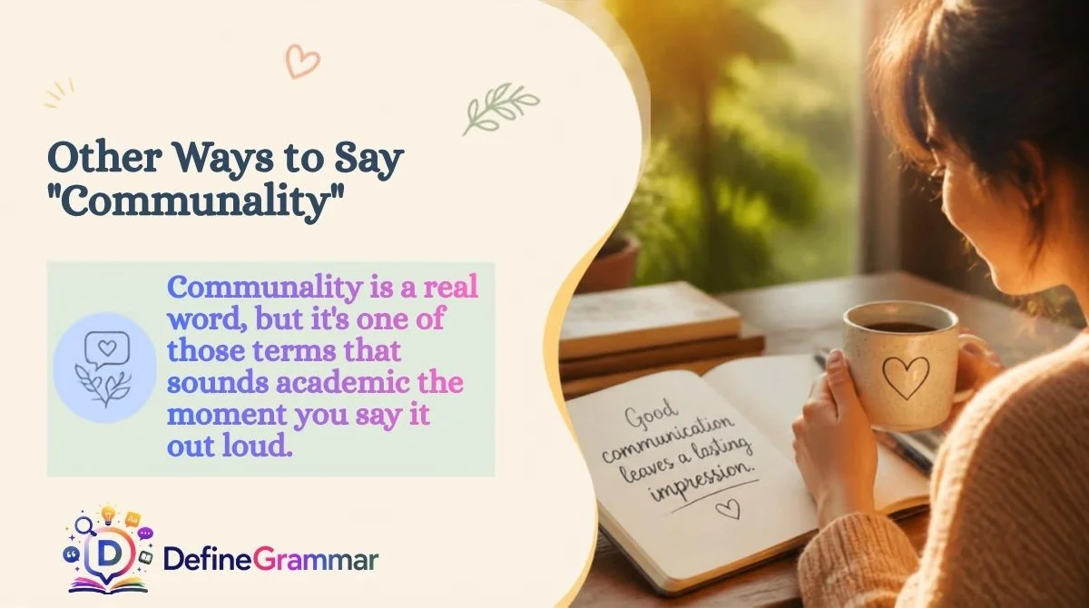 Other Ways to Say "Communality"