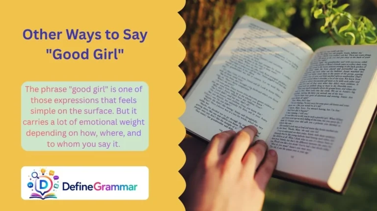 Other Ways to Say "Good Girl"