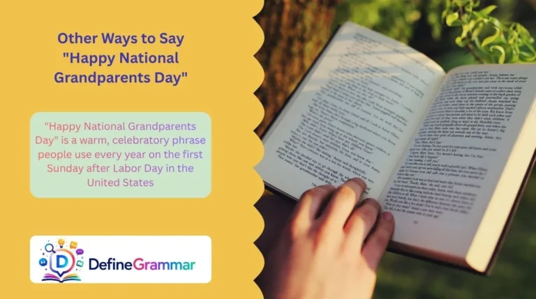 Other Ways to Say "Happy National Grandparents Day"