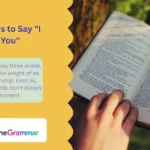Other Ways to Say "I Love You"