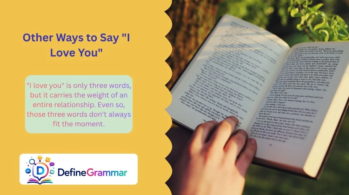 Other Ways to Say "I Love You"