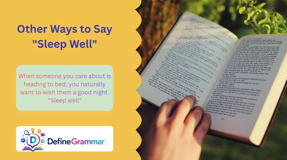 Other Ways to Say "Sleep Well"