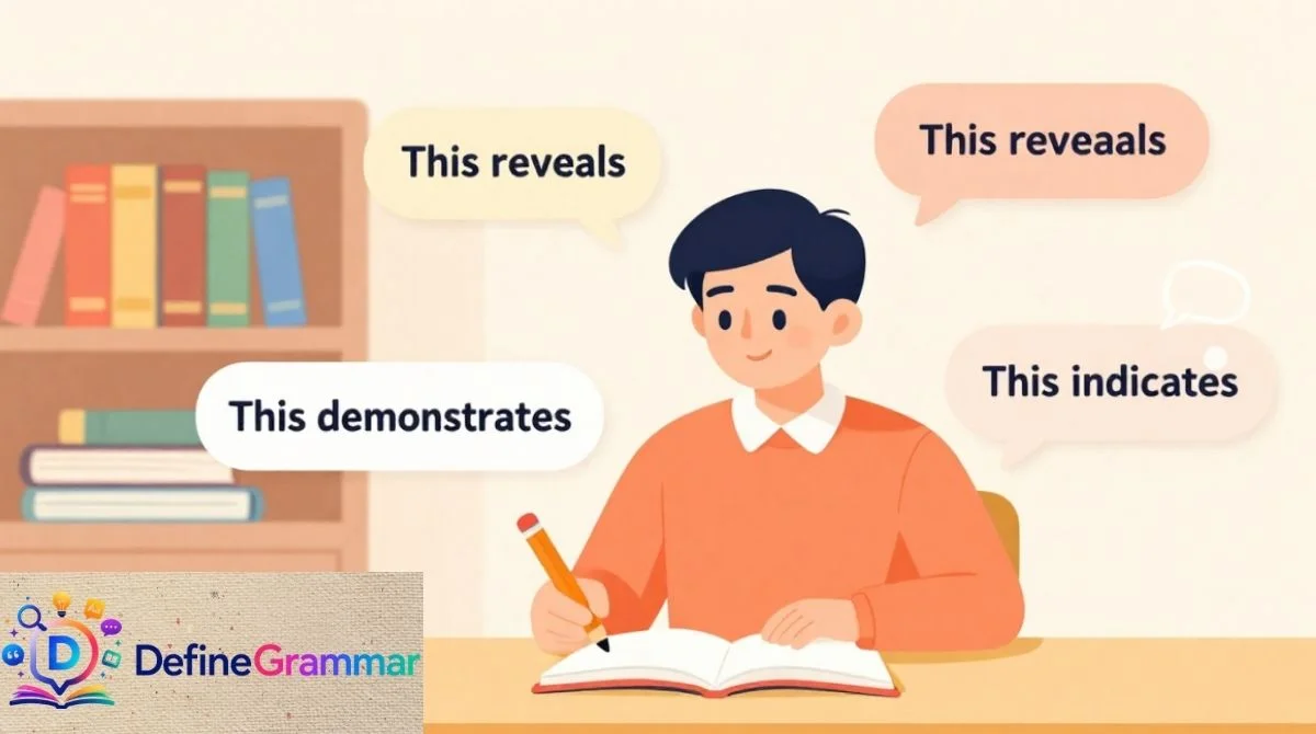 Other Ways to Say "This Shows" in an Essay
