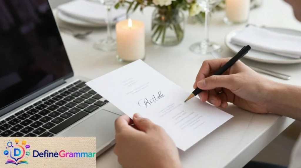 “Pay for Your Own Meal” Wording for an Invitation Template