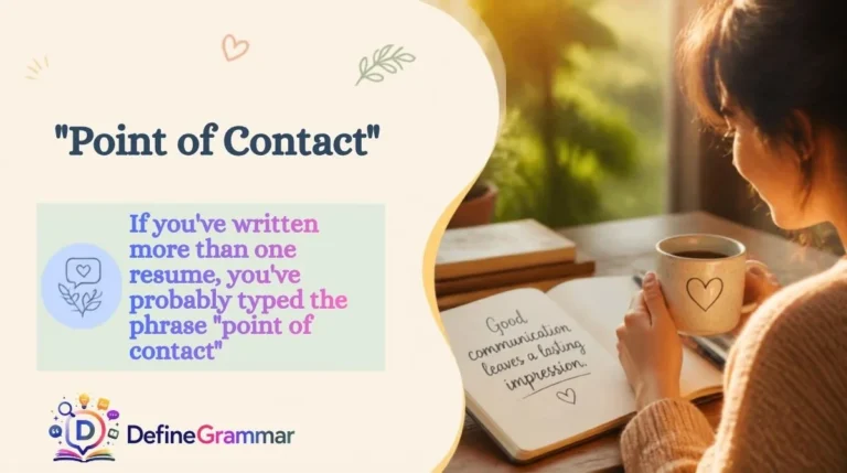"Point of Contact"