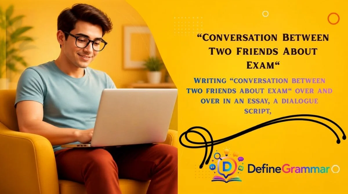 "Conversation Between Two Friends About Exam"