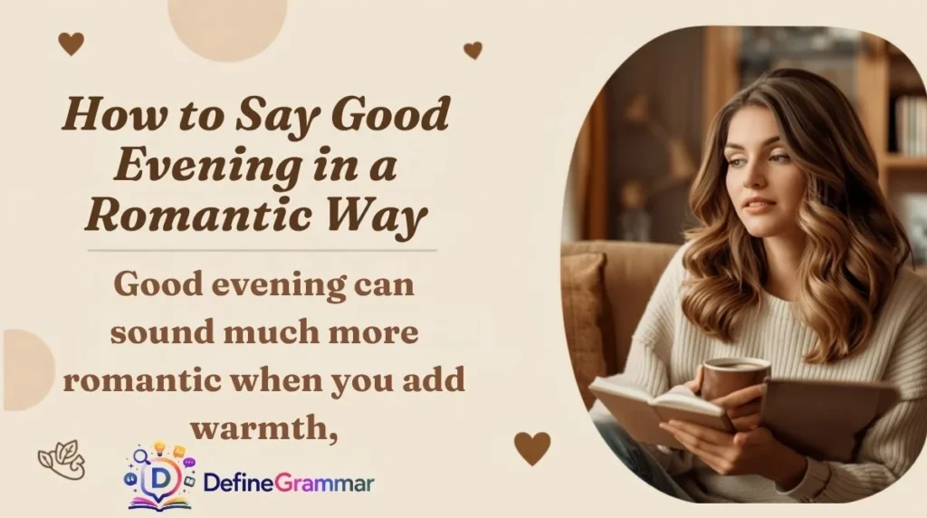How to Say Good Evening in a Romantic Way
