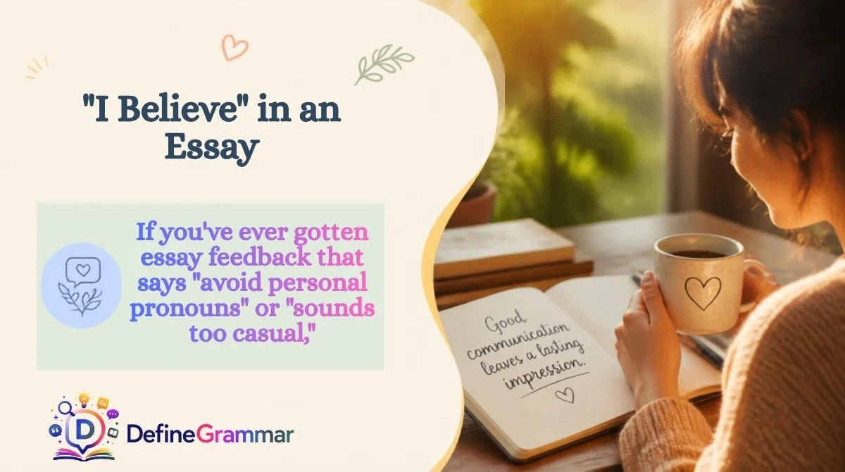 "I Believe" in an Essay