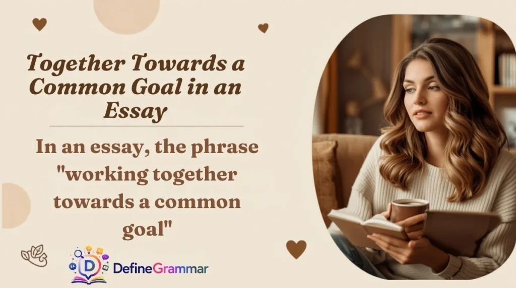 Together Towards a Common Goal in an Essay
