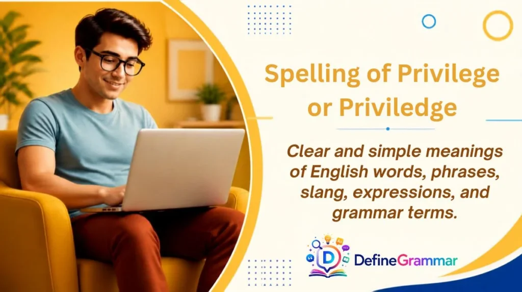 Spelling of Privilege or Priviledge