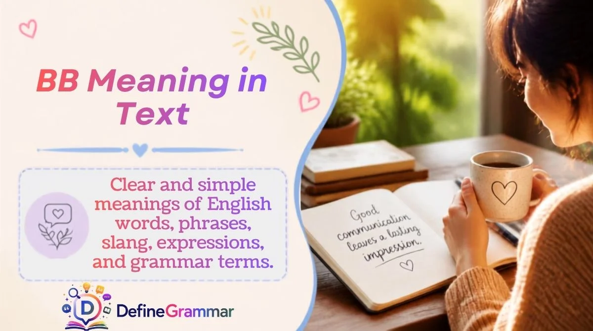 BB Meaning in Text