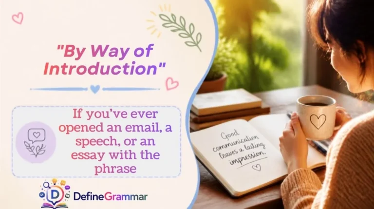 "By Way of Introduction"