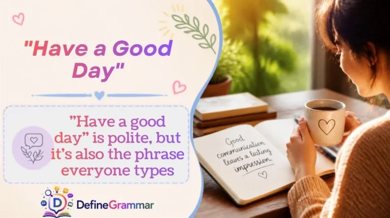 "Have a Good Day"