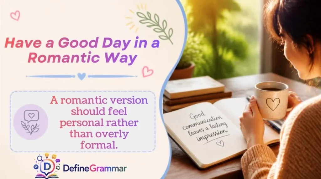 Have a Good Day in a Romantic Way