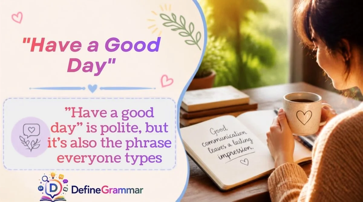 "Have a Good Day"