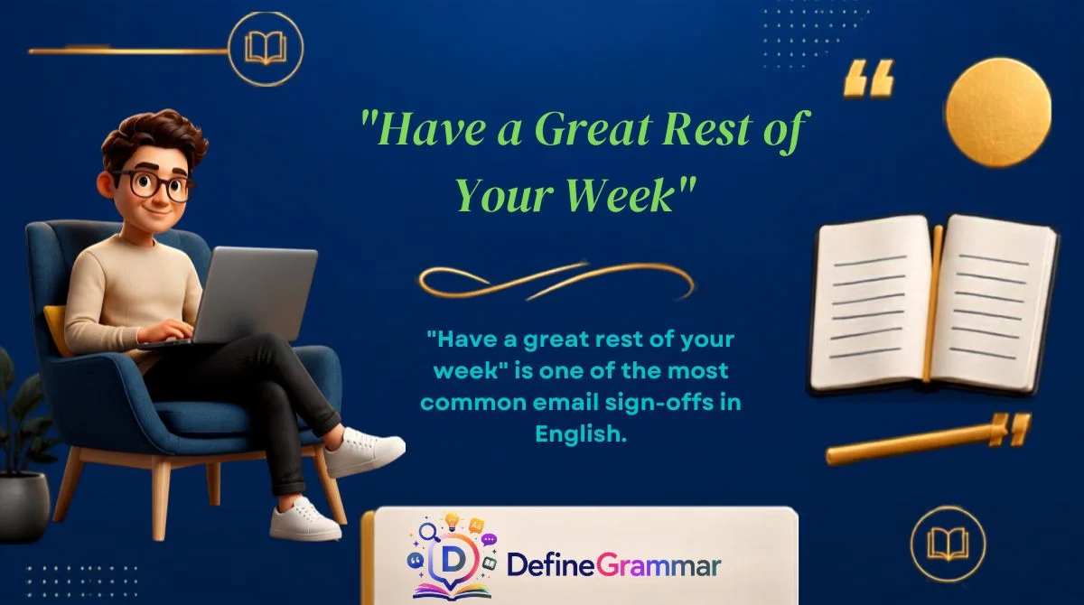 "Have a Great Rest of Your Week"