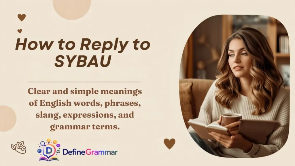 How to Reply to SYBAU