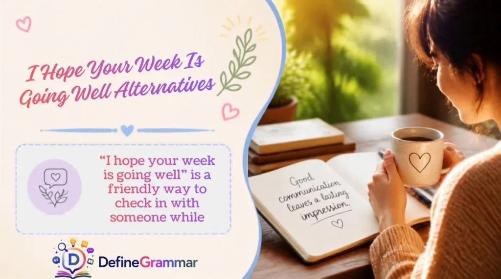 I Hope Your Week Is Going Well Alternatives