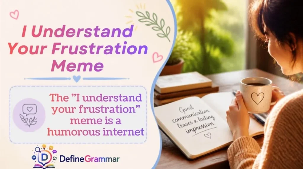 I Understand Your Frustration Meme