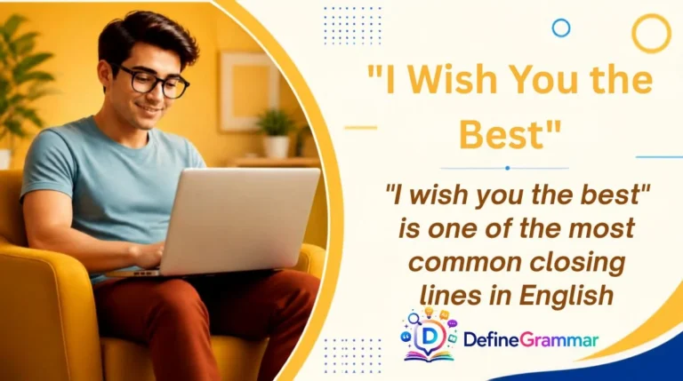 "I Wish You the Best"