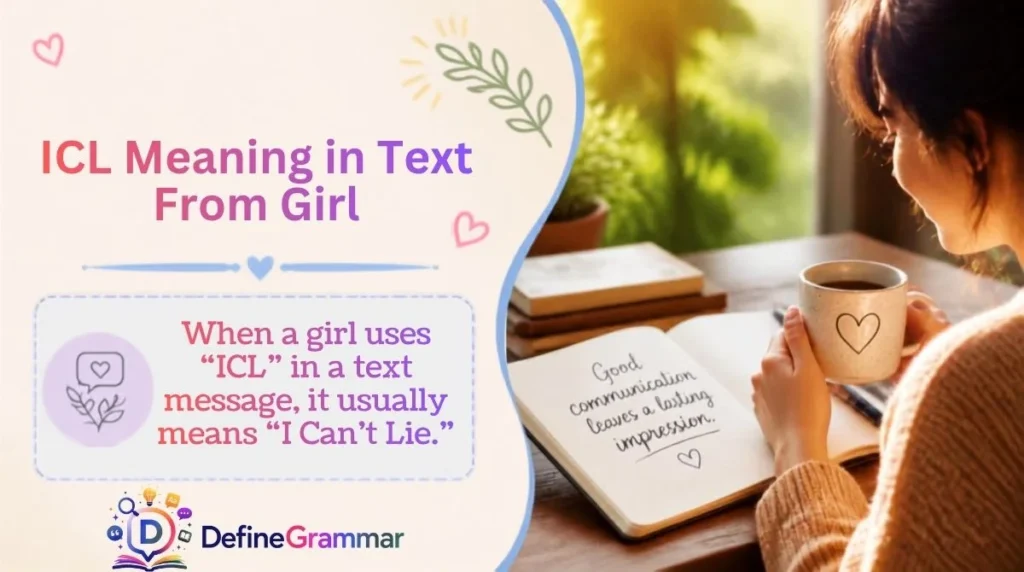 ICL Meaning in Text From Girl
