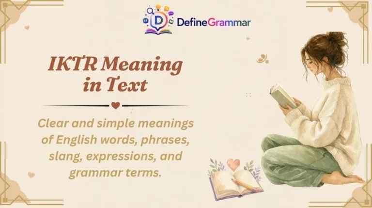 IKTR Meaning in Text