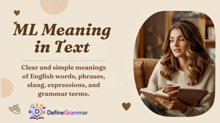 ML Meaning in Text