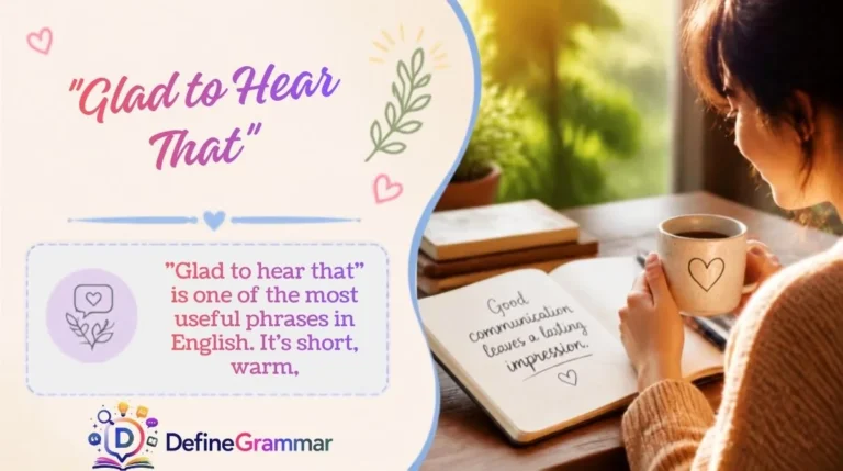 Other Ways to Say "Glad to Hear That"