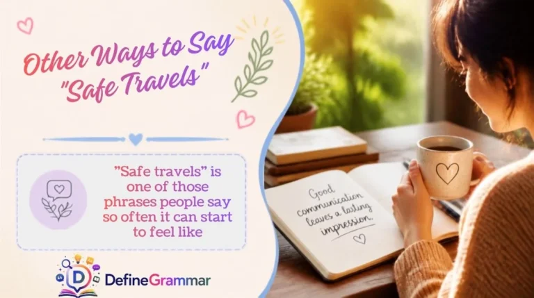 Other Ways to Say "Safe Travels"