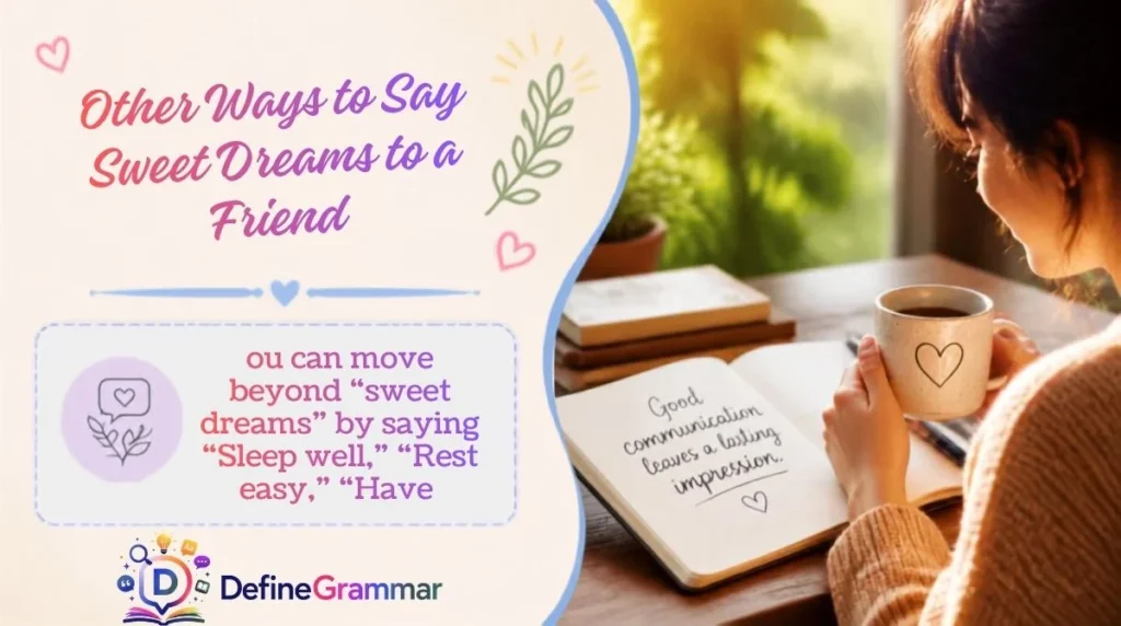 Other Ways to Say Sweet Dreams to a Friend