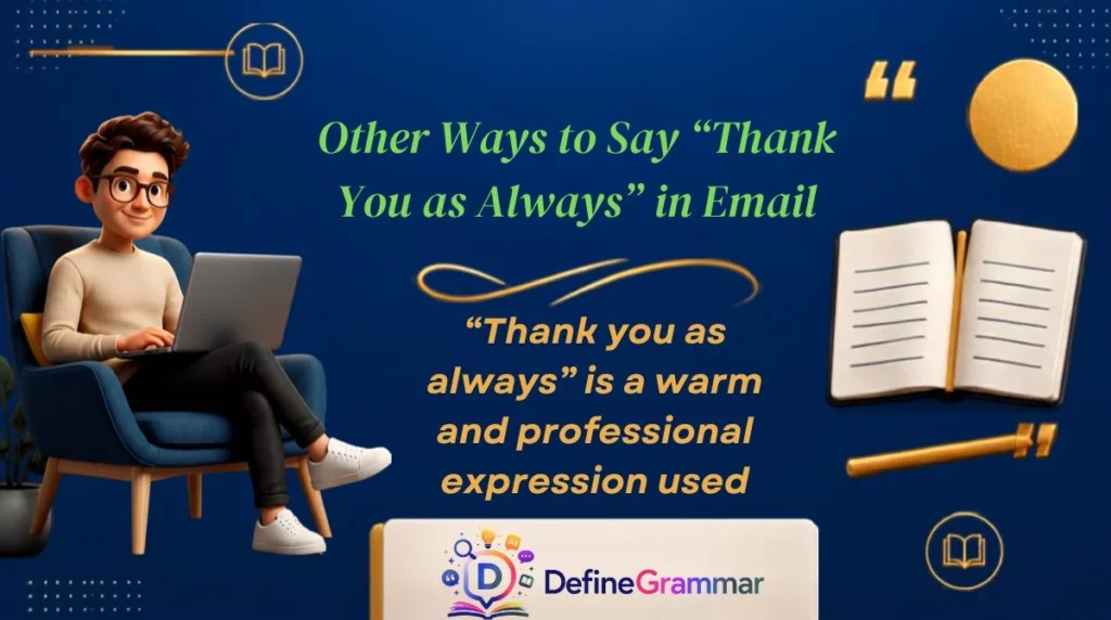 Other Ways to Say “Thank You as Always” in Email