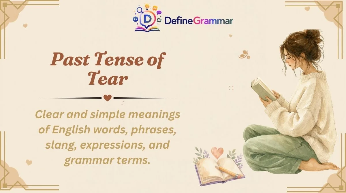 Past Tense of Tear