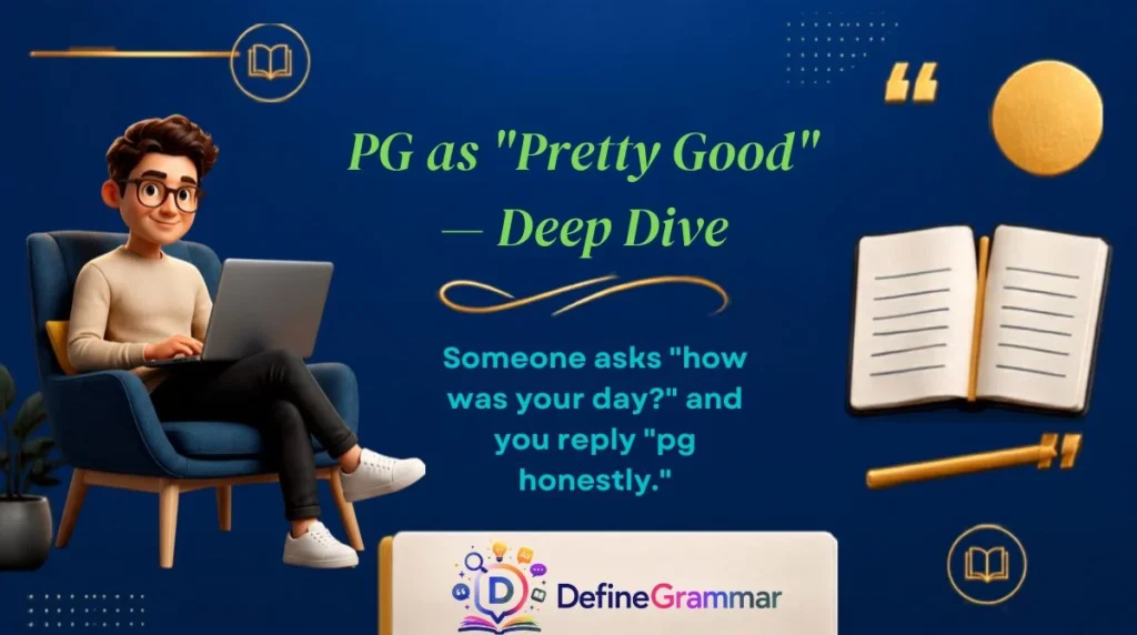 PG as "Pretty Good" — Deep Dive