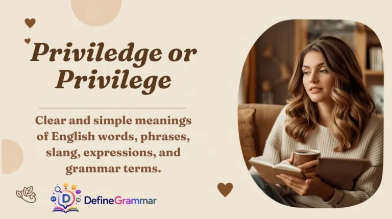 Priviledge or Privilege