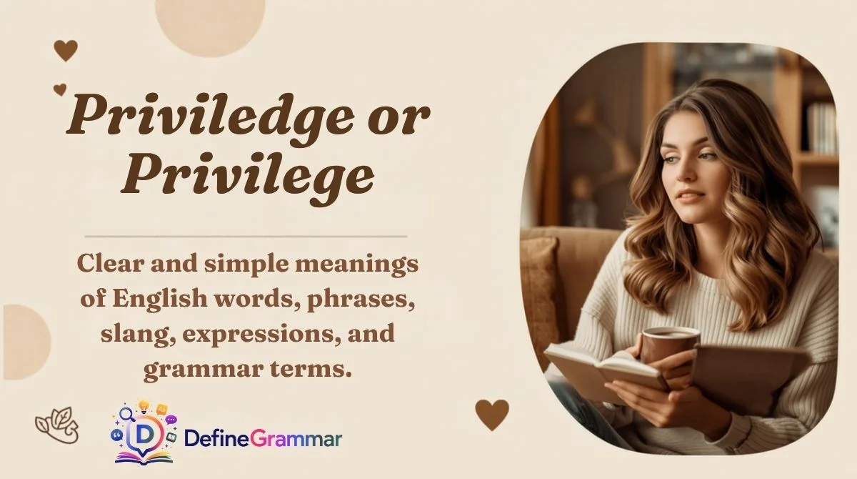 Priviledge or Privilege