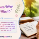 "Someone Who Loves Music"