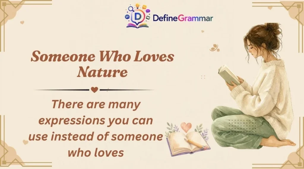 Someone Who Loves Nature
