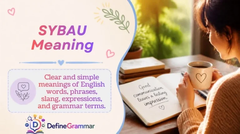 SYBAU Meaning