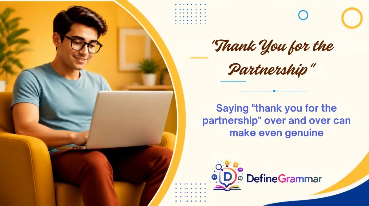 "Thank You for the Partnership"
