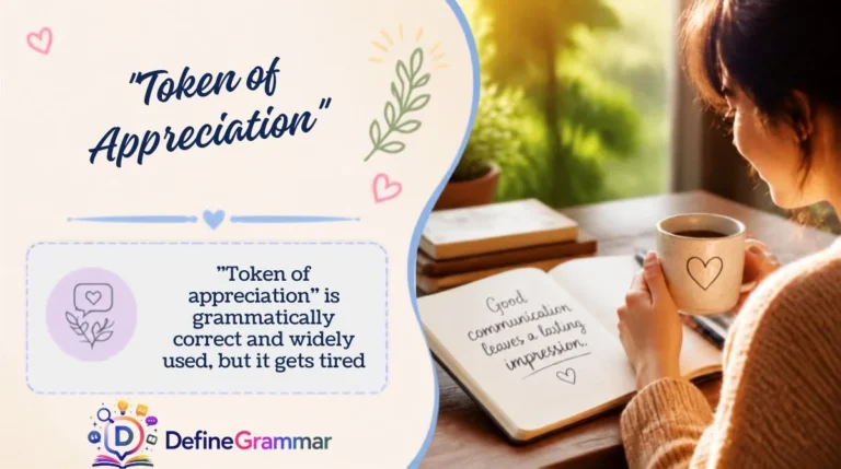 "Token of Appreciation"