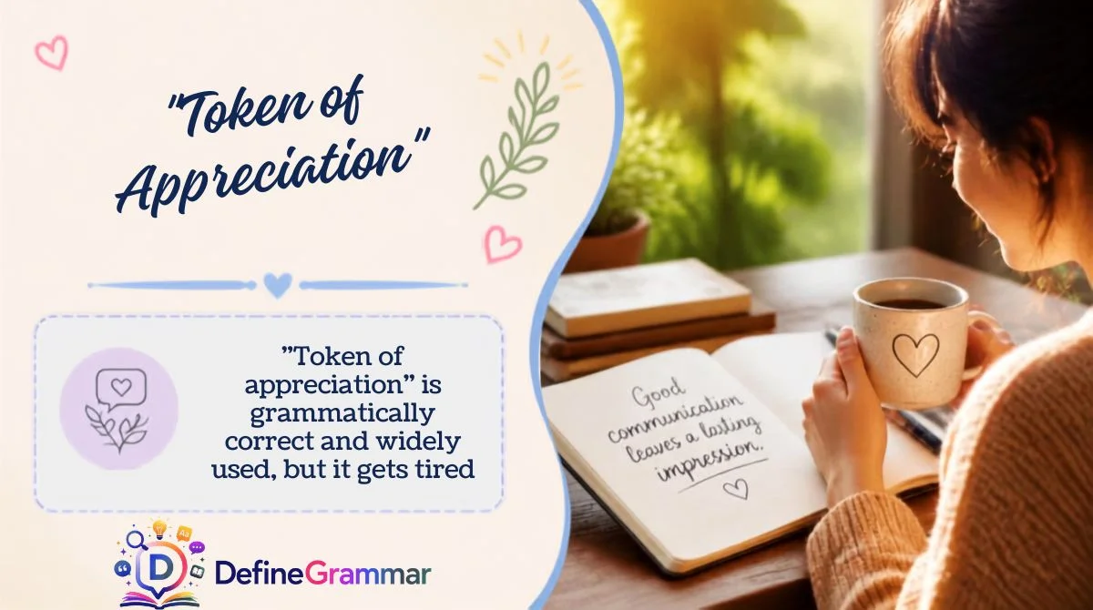 "Token of Appreciation"