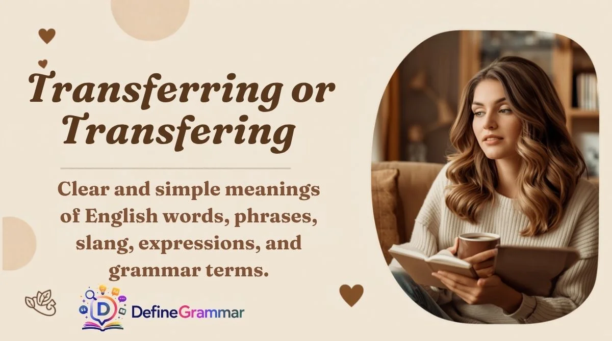 Transferring or Transfering