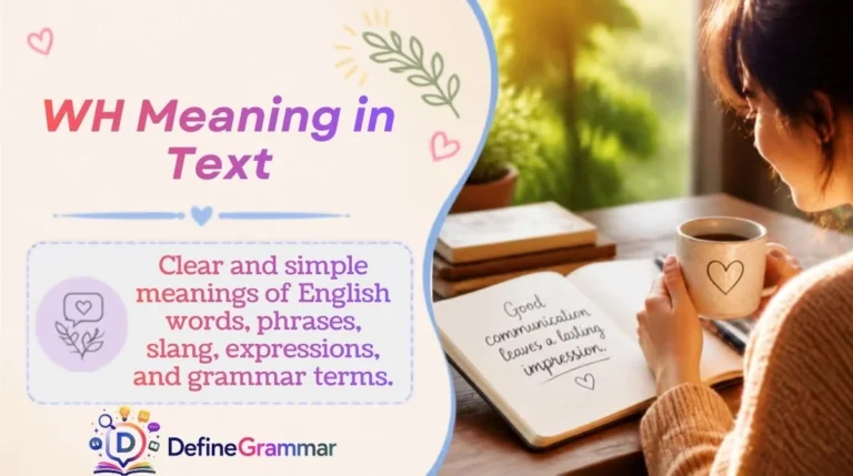WH Meaning in Text