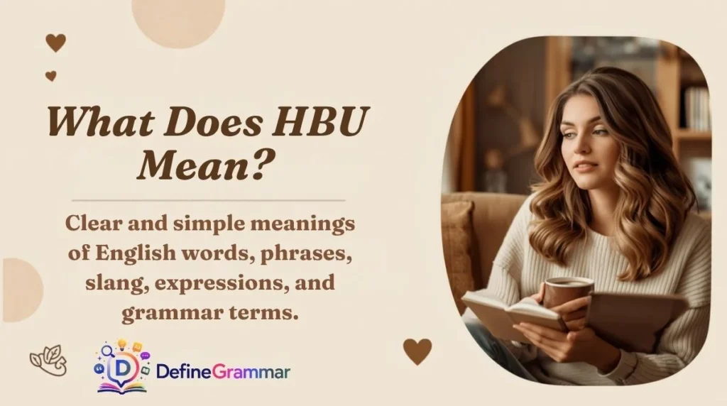 What Does HBU Mean?