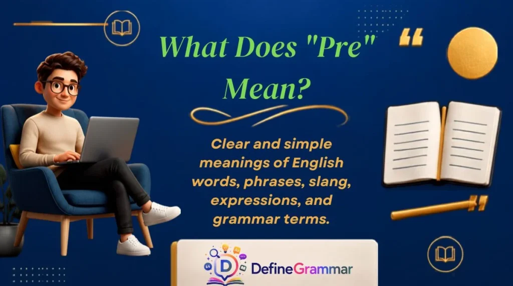 What Does "Pre" Mean?