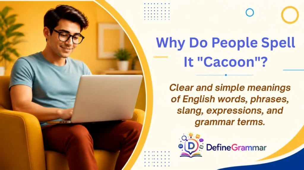Why Do People Spell It "Cacoon"?